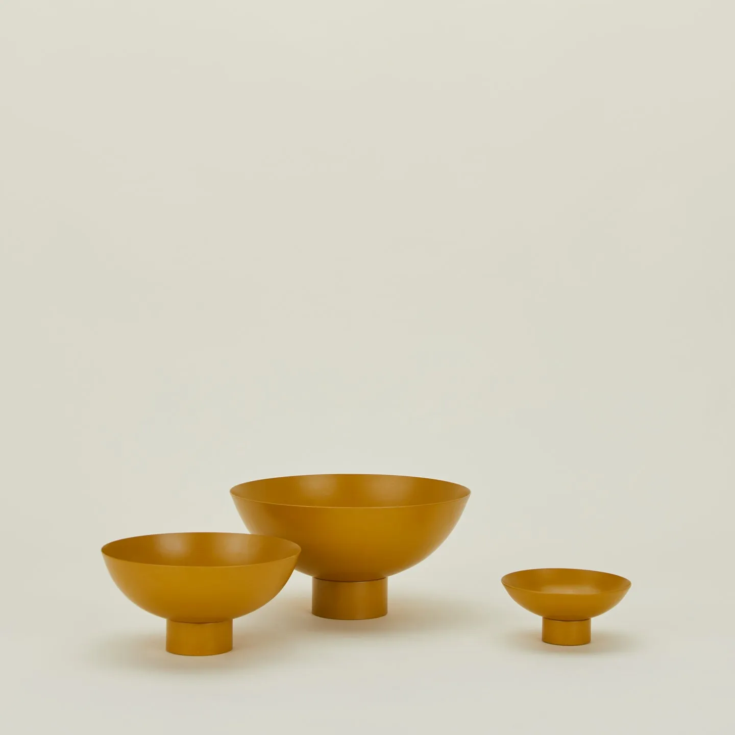 Essential Footed Bowl Decor Bundle - Mustard