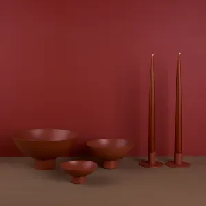 Essential Footed Bowl Decor Bundle - Terracotta