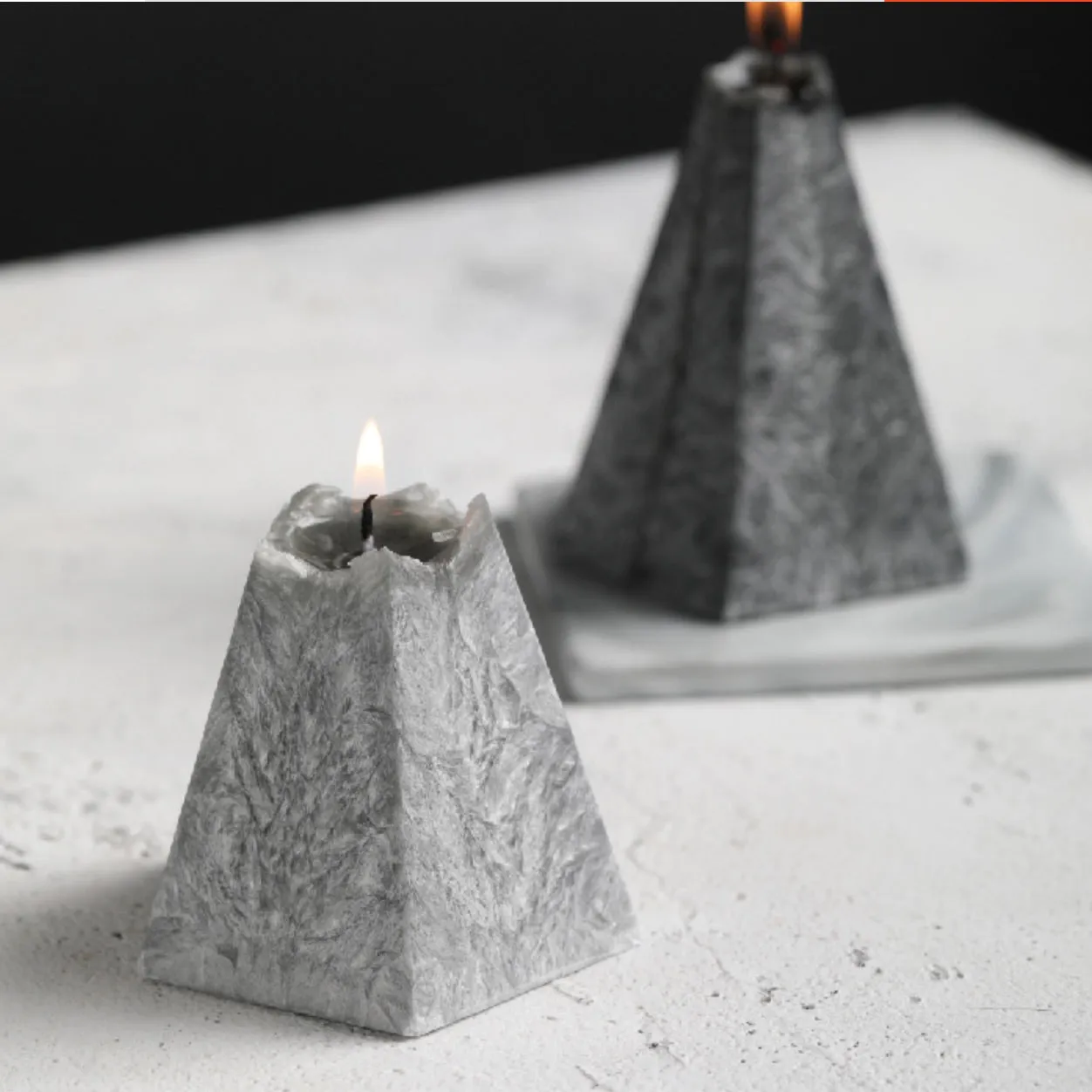 Faux Marble Candle