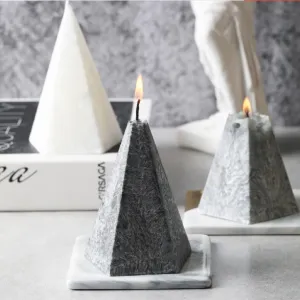 Faux Marble Candle