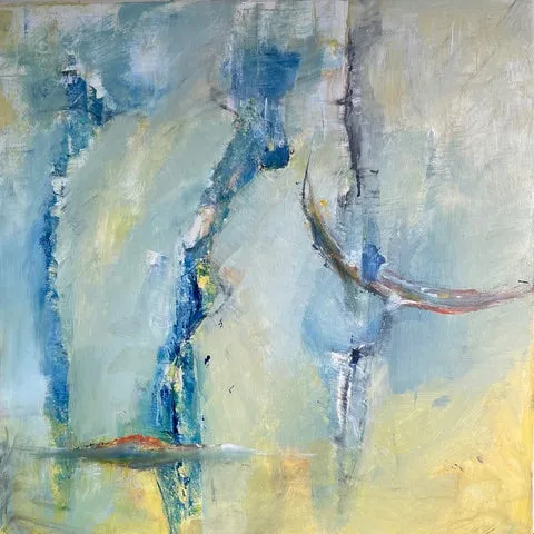 Floating Figures - Acrylic on Canvas