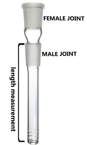 Glass bowl and downstem with rubber grommet