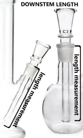 Glass bowl and downstem with rubber grommet