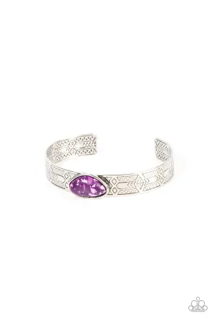 Gobi Glyphs - Purple Paparazzi Bracelet