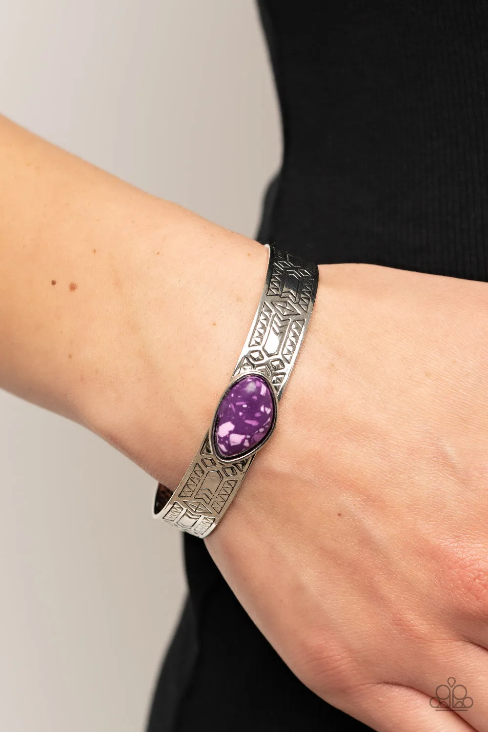 Gobi Glyphs - Purple Paparazzi Bracelet