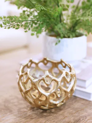 Gold Diamond Candle Votives