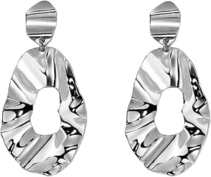 Gold Geometric Statement Earring, Big Fashion Design Boho Drop Dangle Earrings Irregular Earrings