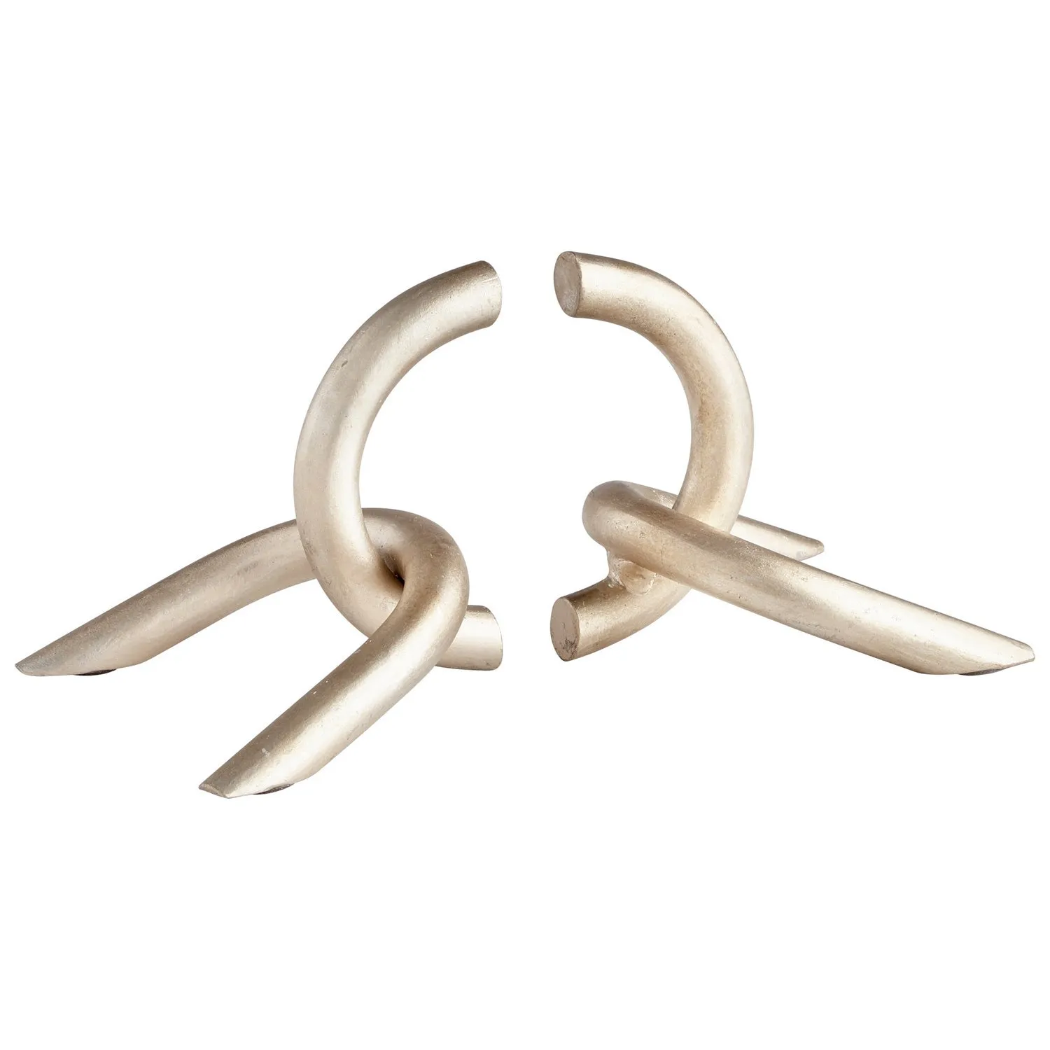 Gold Interlink Bookends