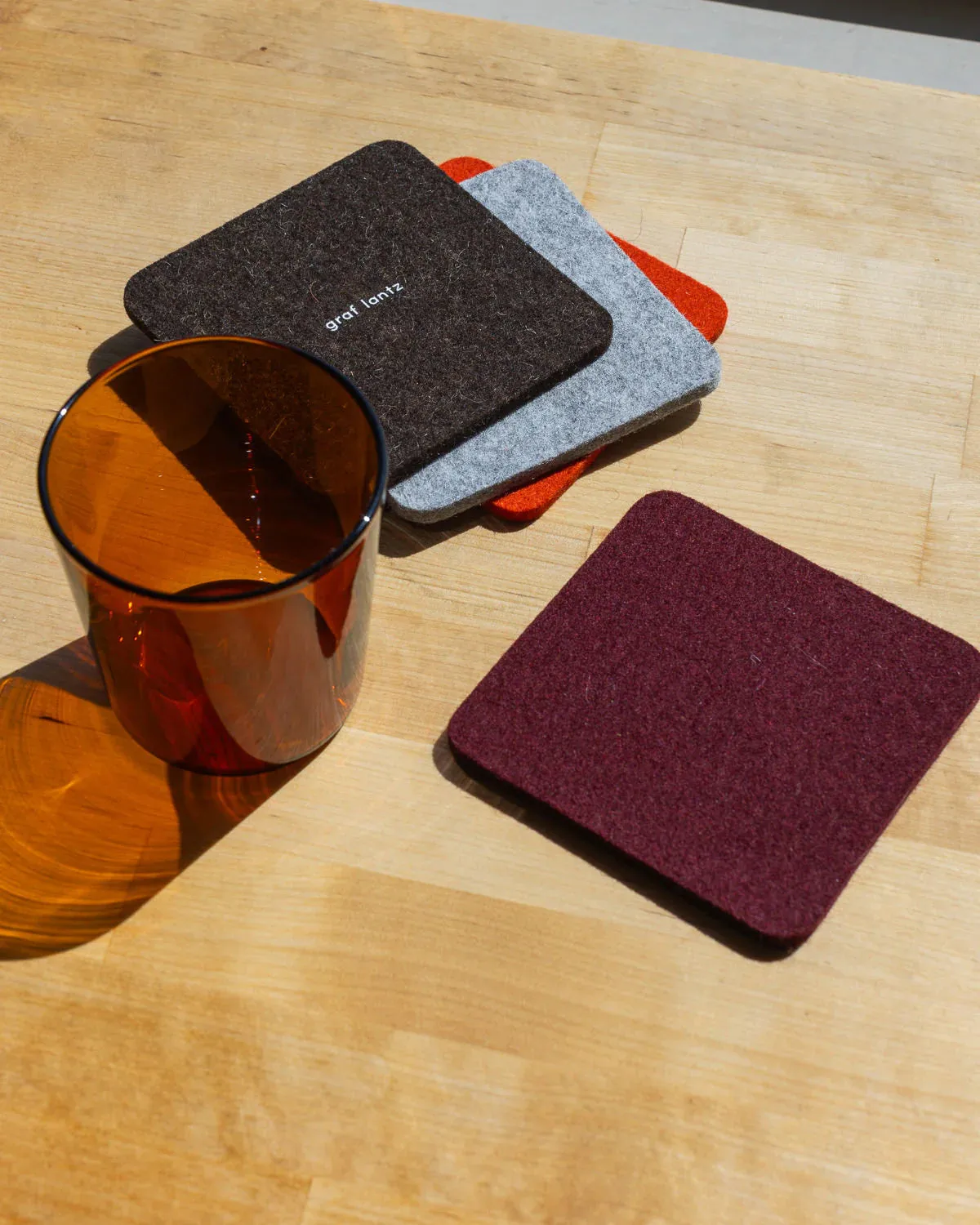 Graf Lantz Bierfilzl Square Felt Coaster – Sonora – 4pk