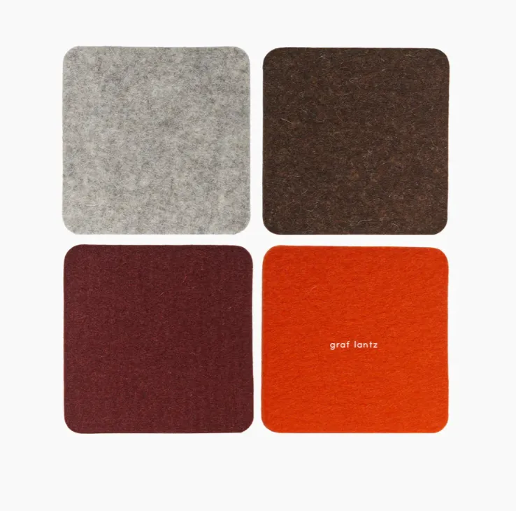 Graf Lantz Bierfilzl Square Felt Coaster – Sonora – 4pk