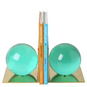 Green Globo Bookends by Jonathan Adler