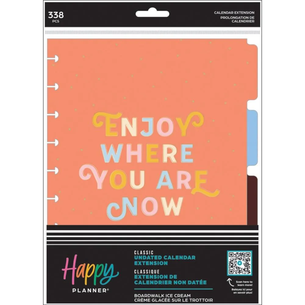 Happy Planner Classic Extension Pack Boardwalk Ice Cream