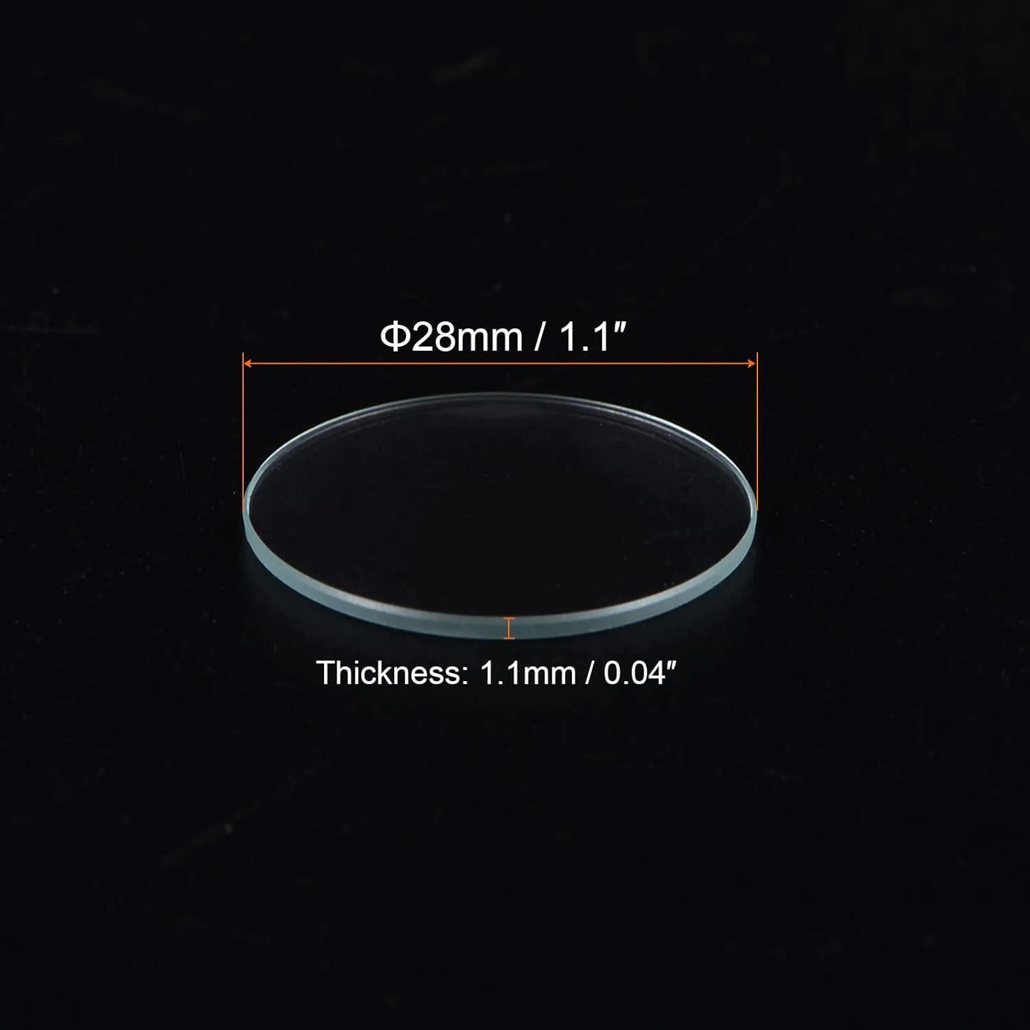 HARFINGTON Watch Glass Crystal Lens Double Dome Round Clear Watch Glass Replacement Parts for Watchmaker Watch Glass Lens Replace