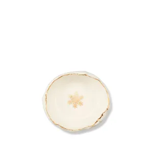 HB Jagged Bowl with Gold Snowflake, 7cm