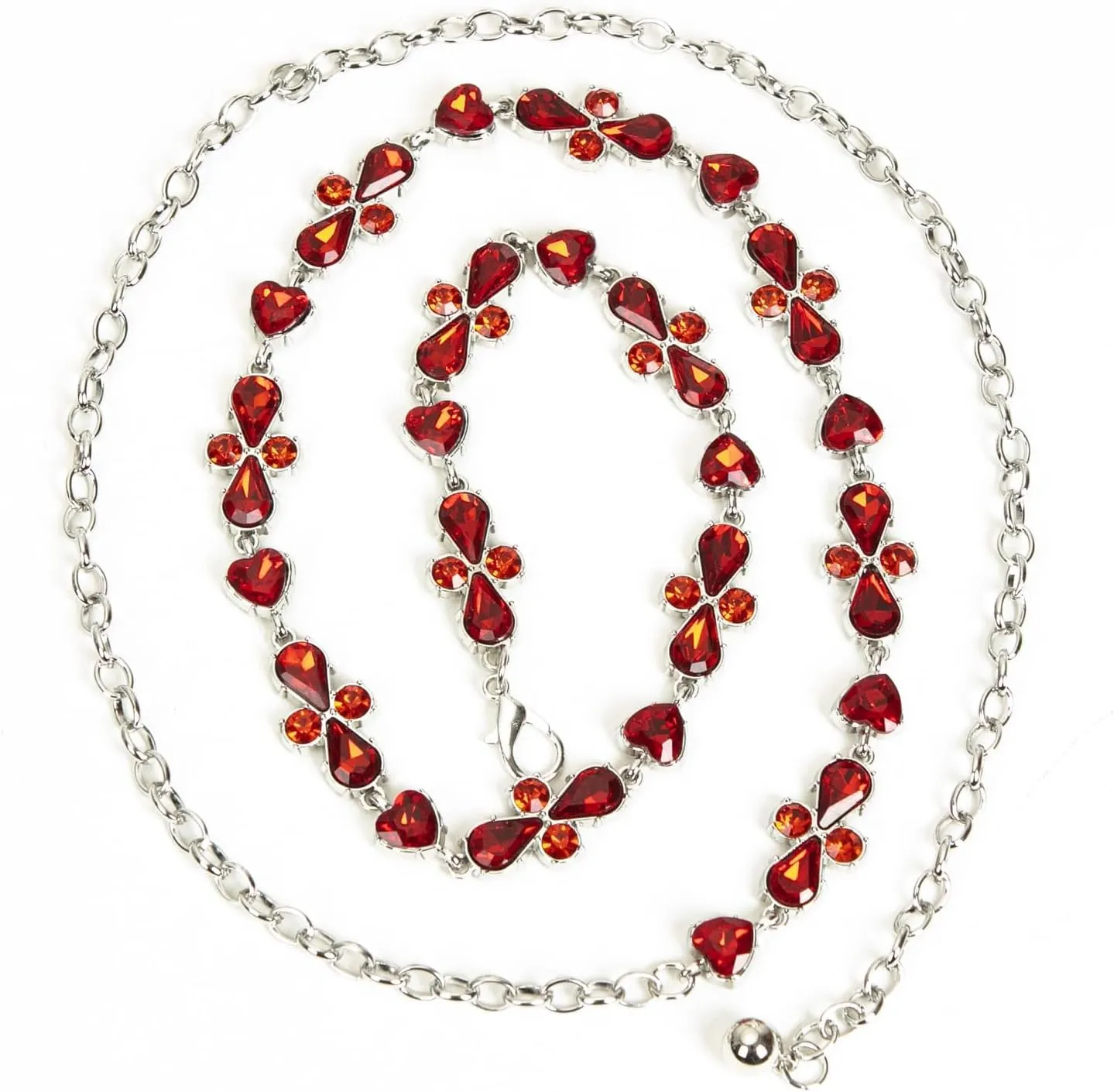 ILuvatar glass diamond chain belt metal metal belt women's western style belt women's belt bling bling F009