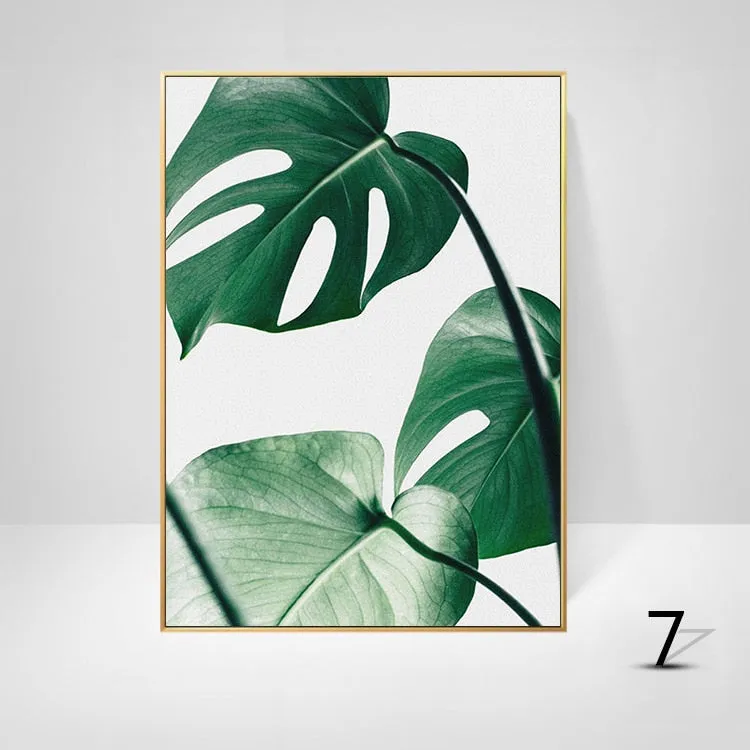Inspirational Quotes Posters Golden Pineapple Green Leaf Monstera Wall Art Fine Art Canvas Prints For Living Room Home Office Decor