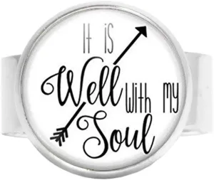 It is Well with My Soul Faith Gift Christian Gift Encouragement Gift Christian Ring Inspirational Jewelry Gift