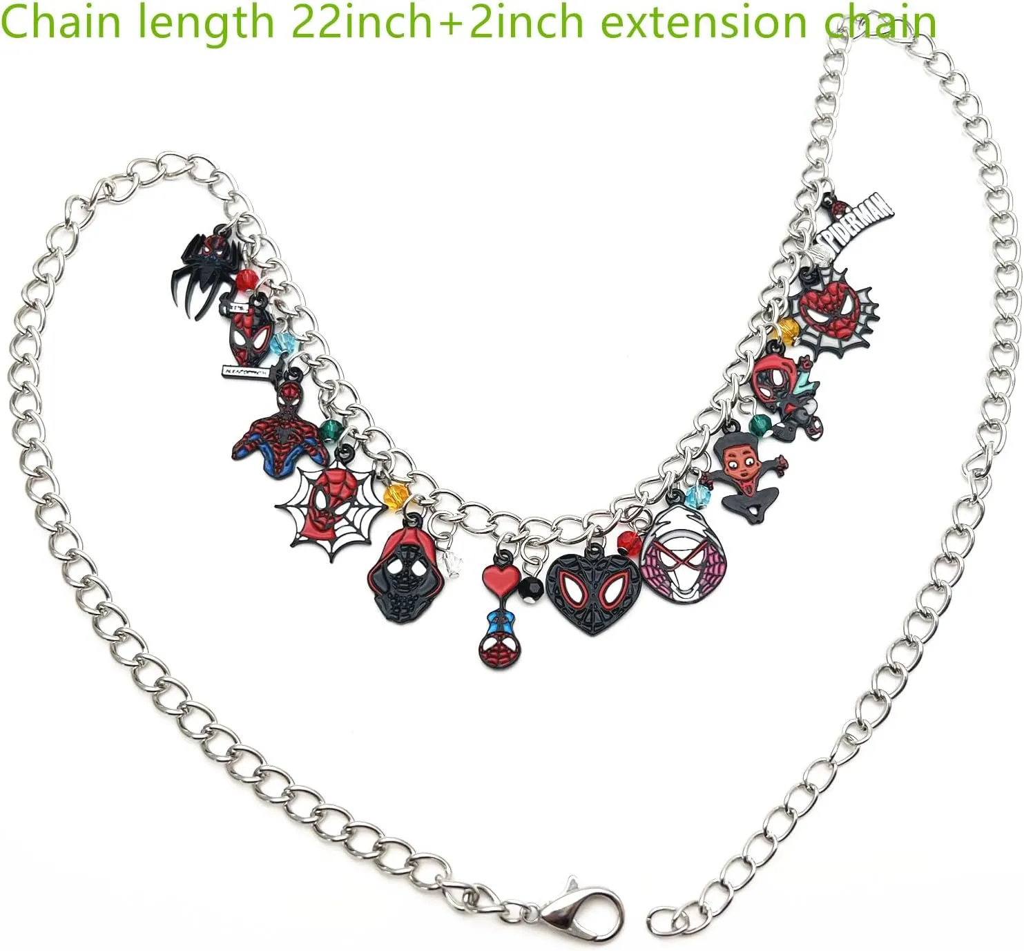 JDHFJFH Necklace Metal Anime Superhero Charm Necklace