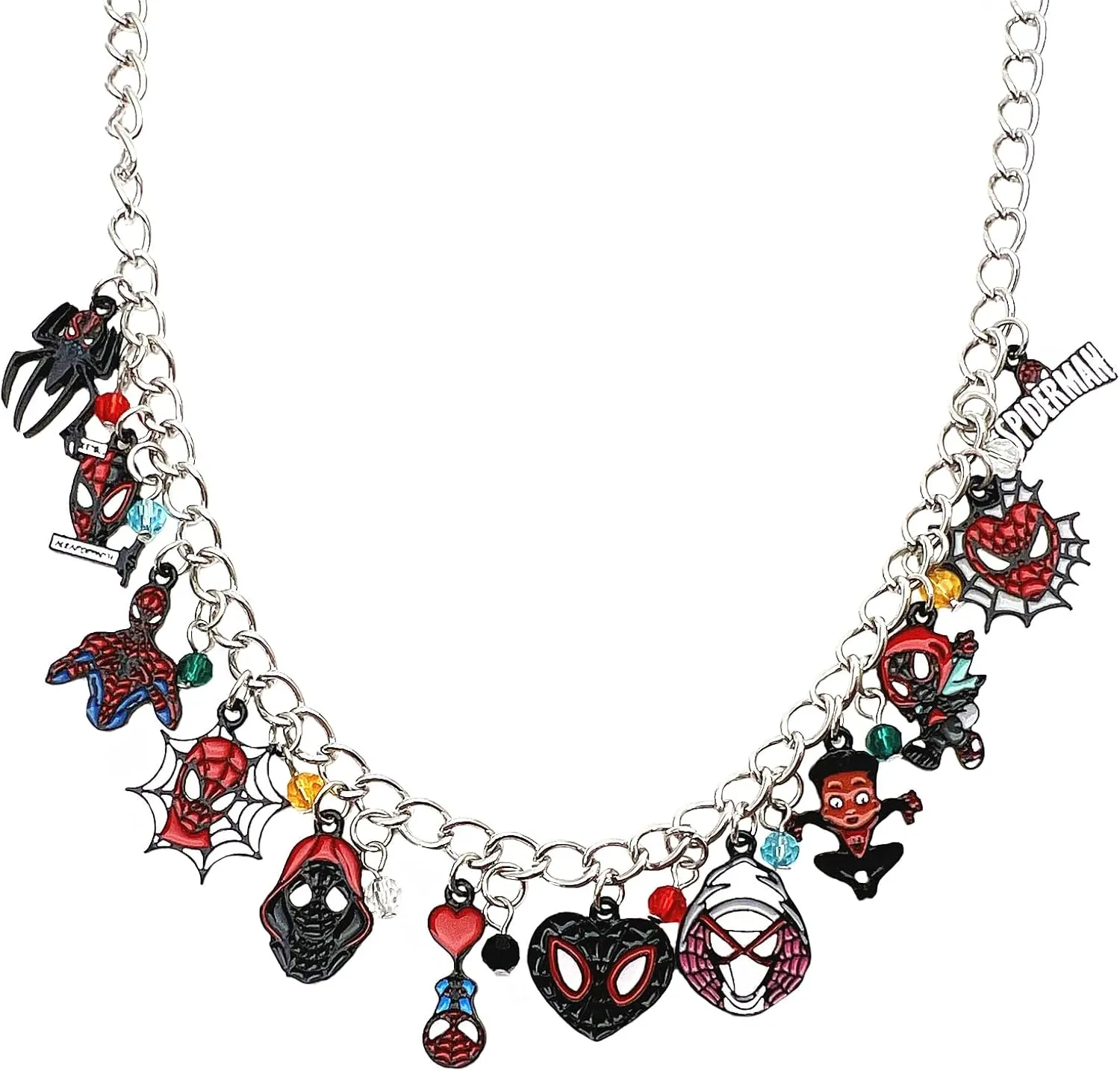 JDHFJFH Necklace Metal Anime Superhero Charm Necklace