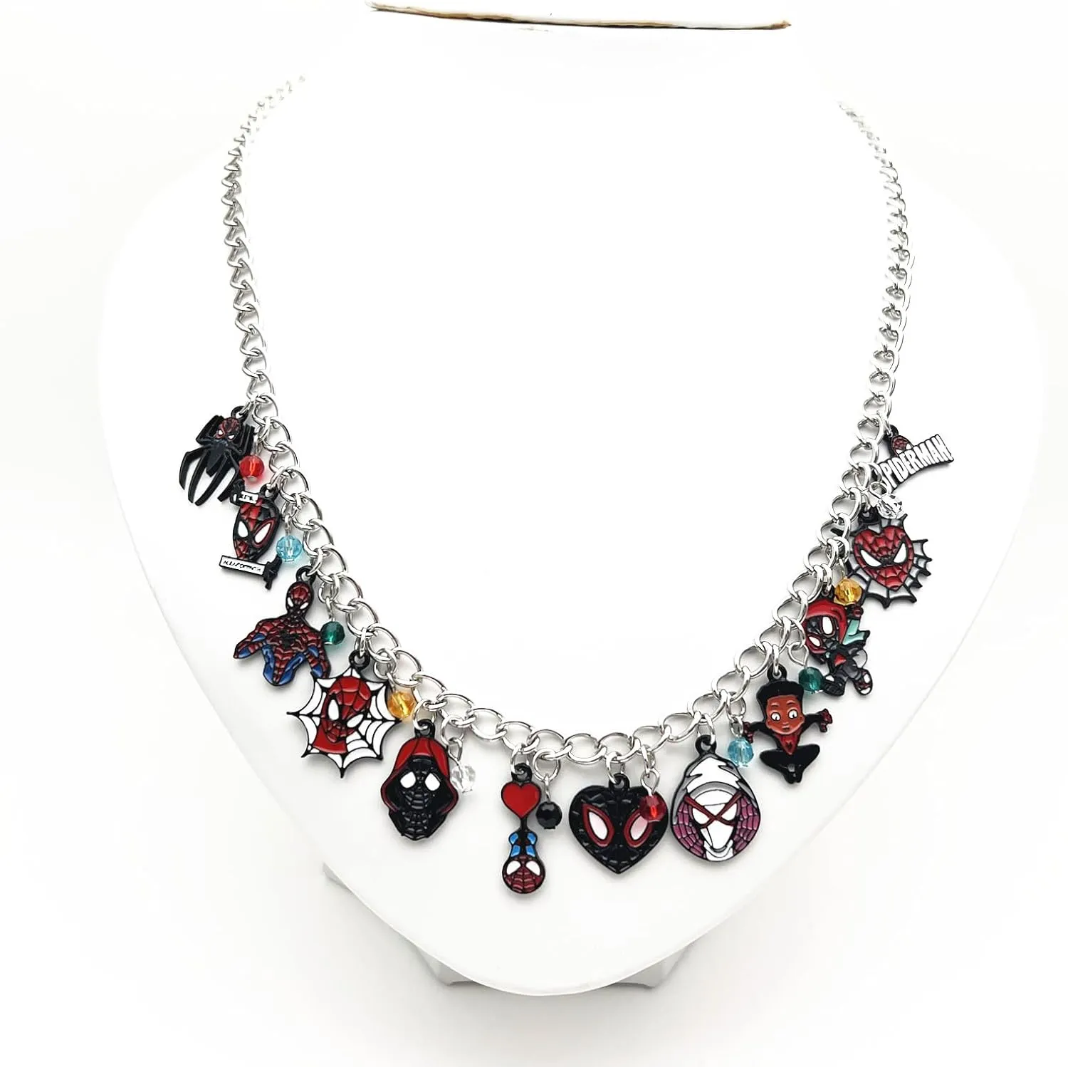 JDHFJFH Necklace Metal Anime Superhero Charm Necklace