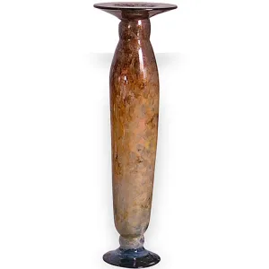 Large Gold Dust Glass Candle Holder