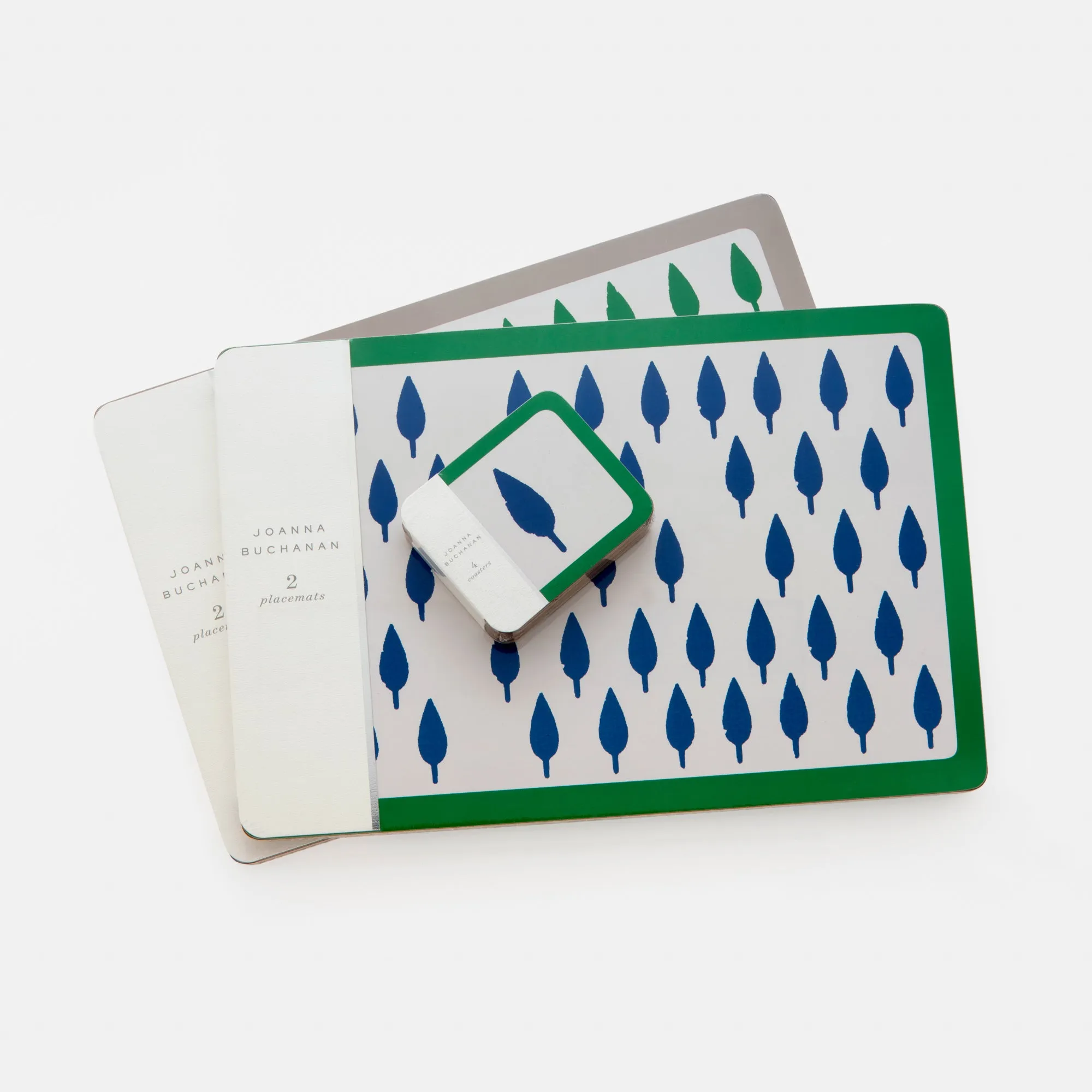 Leaf and tree print everyday coasters