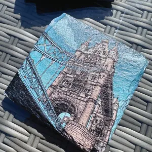 London Slate Coasters - Tower Bridge