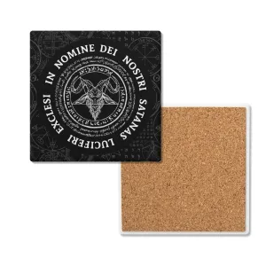 Luciferian Ceramic Coasters Set