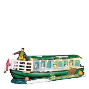 Luville Collectables 25.5cm Battery Operated Tour Boat Ornament