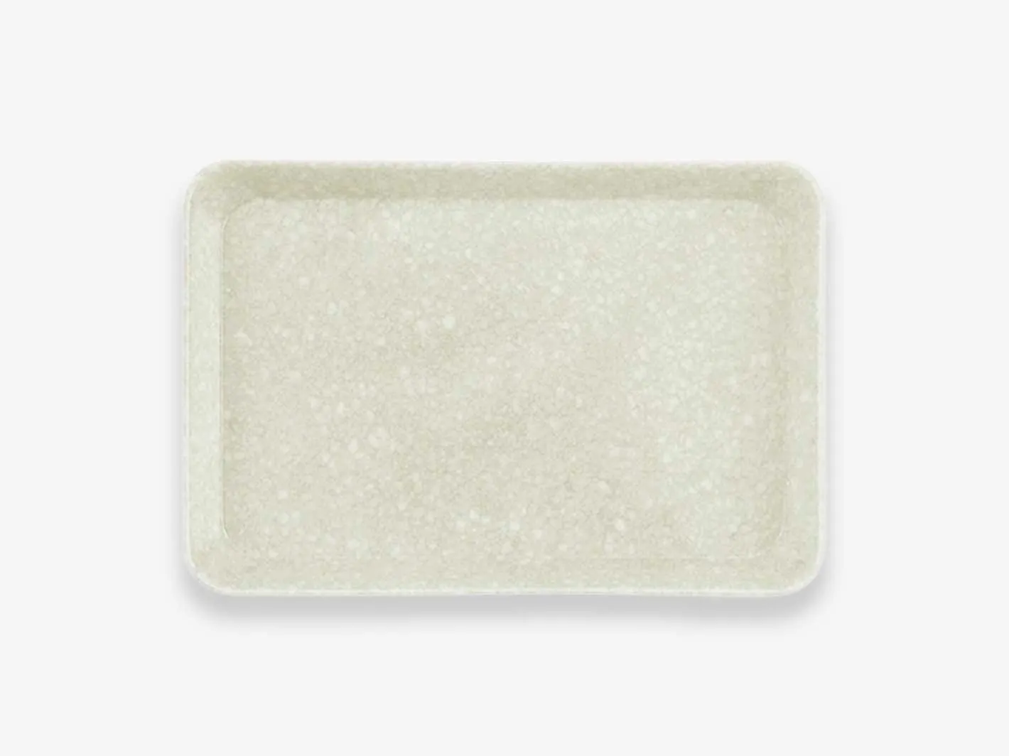 Marbled Melamine Desk Tray M Ivory