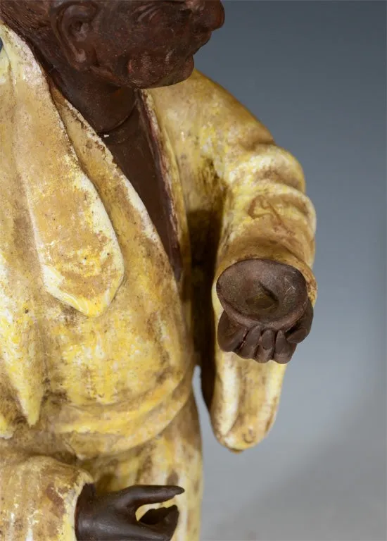 Marcello Fantoni Ceramic Sculptural Asian Figures, Signed