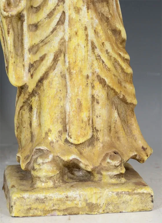 Marcello Fantoni Ceramic Sculptural Asian Figures, Signed