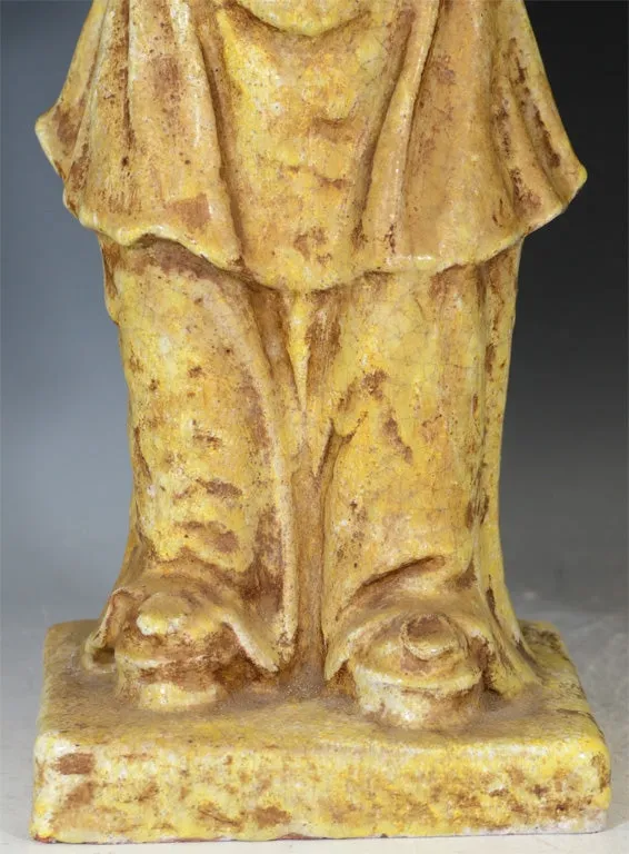 Marcello Fantoni Ceramic Sculptural Asian Figures, Signed