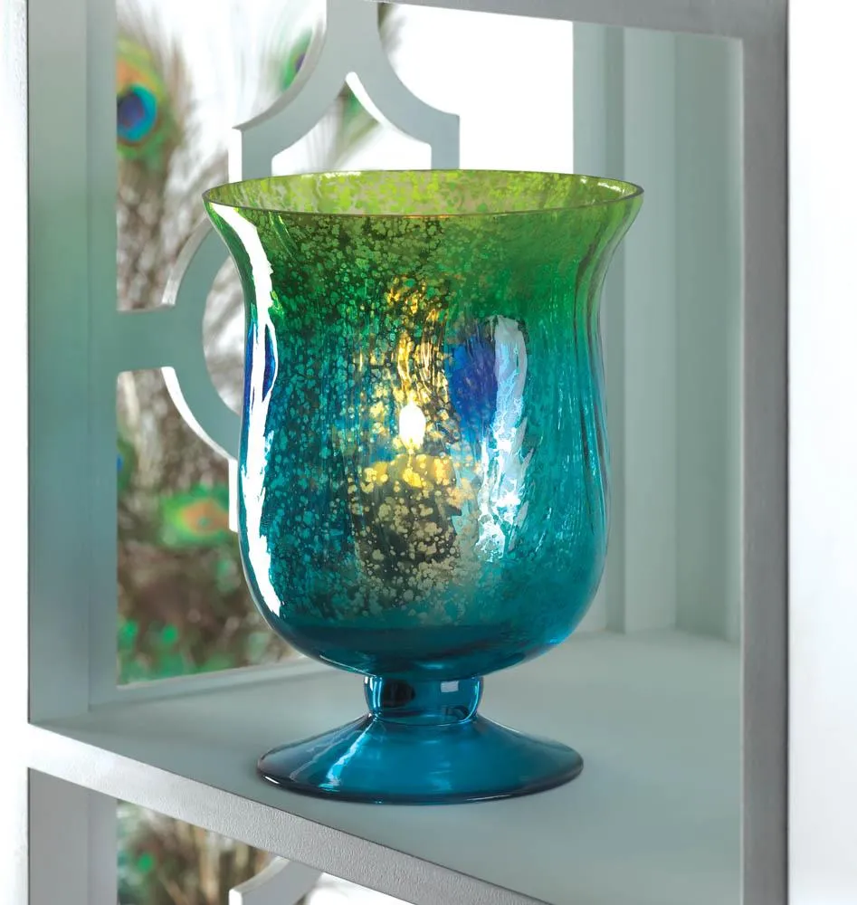 Mediterranean Pedestal Candle Vase