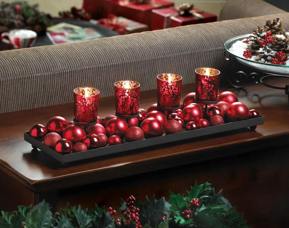 Merry Candle Centerpiece Display