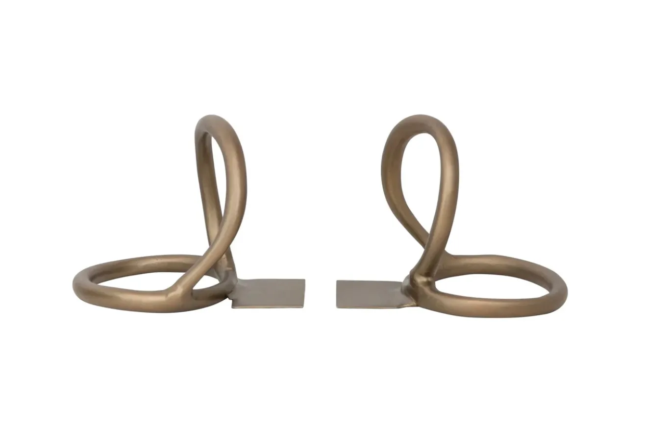 Metal Abstract Bookends