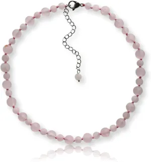 MGR MY GEMS ROCK! Beaded Semi Precious Stone Alternating Stone or Same Stone Collar or Choker Necklace for Wome, 14.50" Long with 3" Extender.