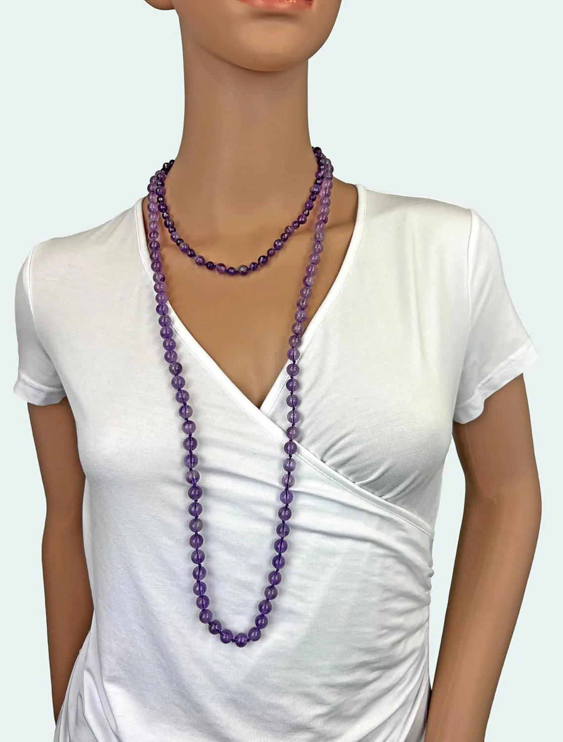 MGR MY GEMS ROCK! Beaded Semi Precious Stone Alternating Stone or Same Stone Collar or Choker Necklace for Wome, 14.50" Long with 3" Extender.