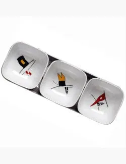 Nautical 4-Pc. Snack Bowl/Tray Sets