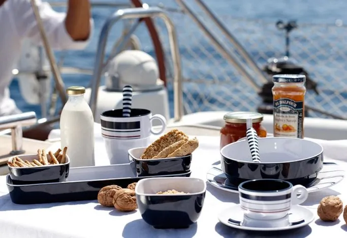 Nautical 4-Pc. Snack Bowl/Tray Sets