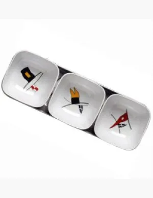 Nautical 4-Pc. Snack Bowl/Tray Sets