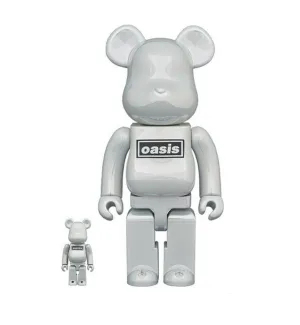 Oasis 1000%- White Chrome  Be@rbrick