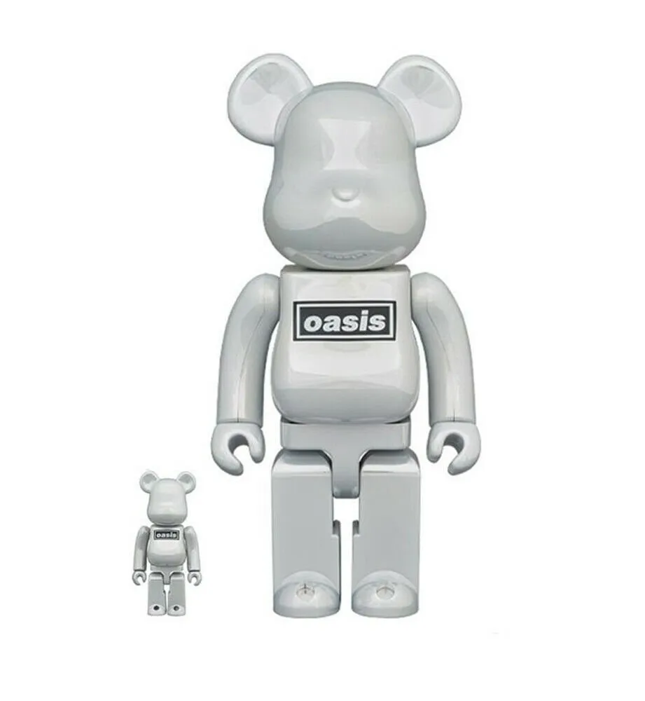 Oasis 1000%- White Chrome  Be@rbrick