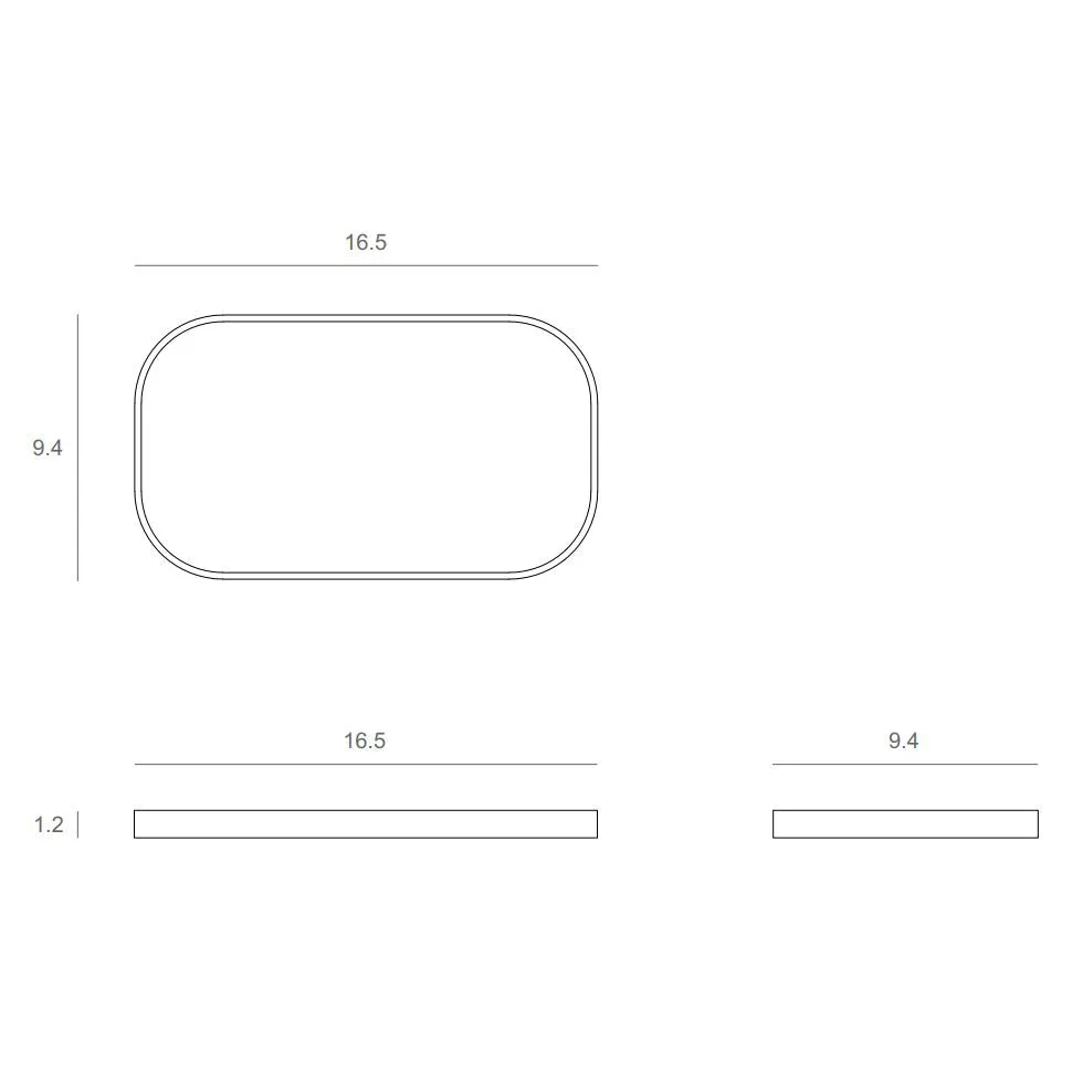 Oblong Valet Tray