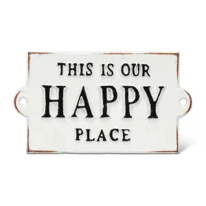 Our Happy Place Sign
