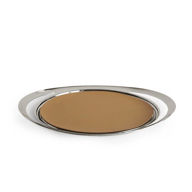 Oval Leather Tray