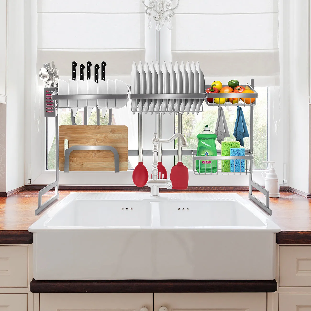 Over-The-Sink Dish Drying Rack