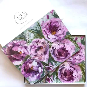 Peony Placemats ( boxed set of 4 )
