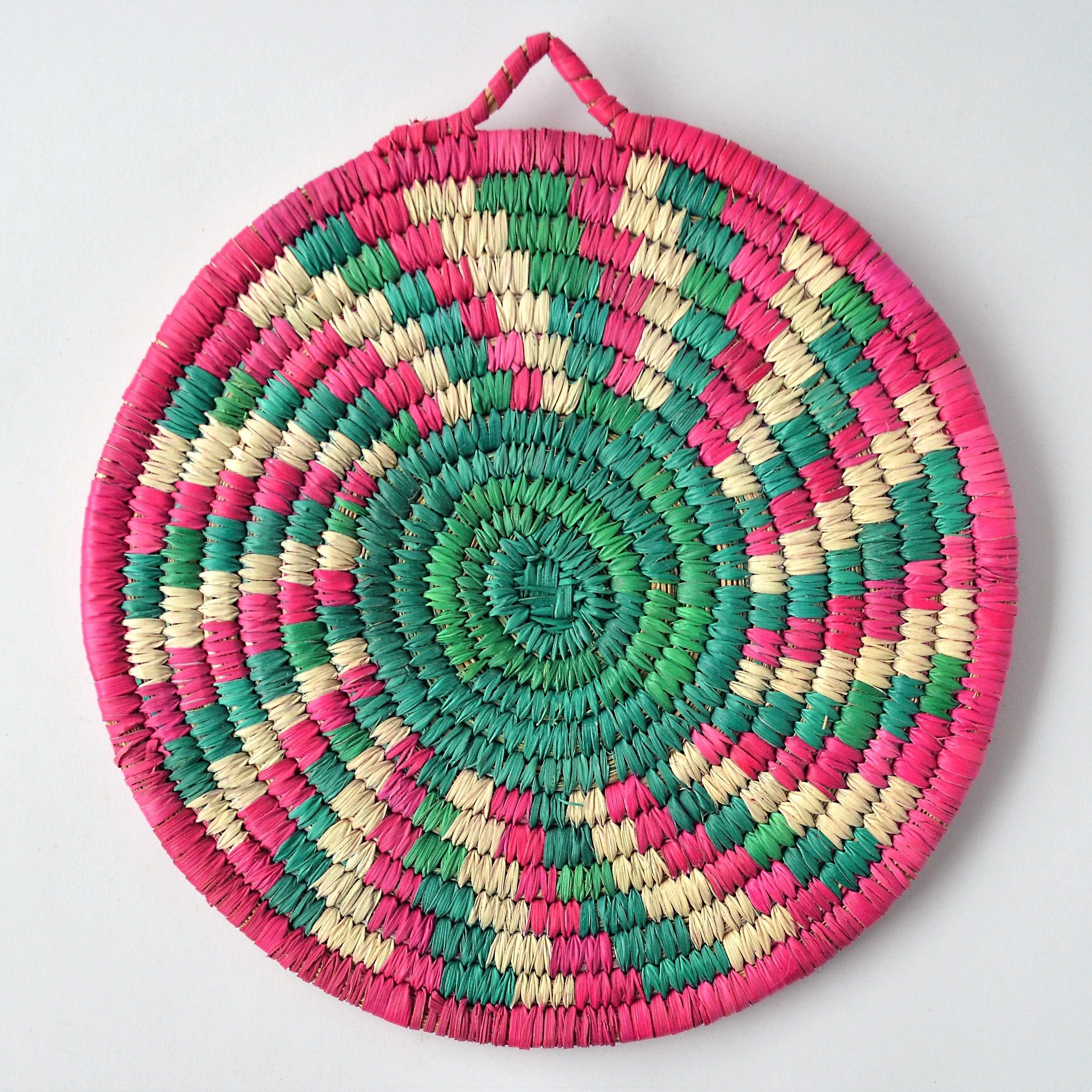 Pink fusion Nubian taba, Unique wall decor plate