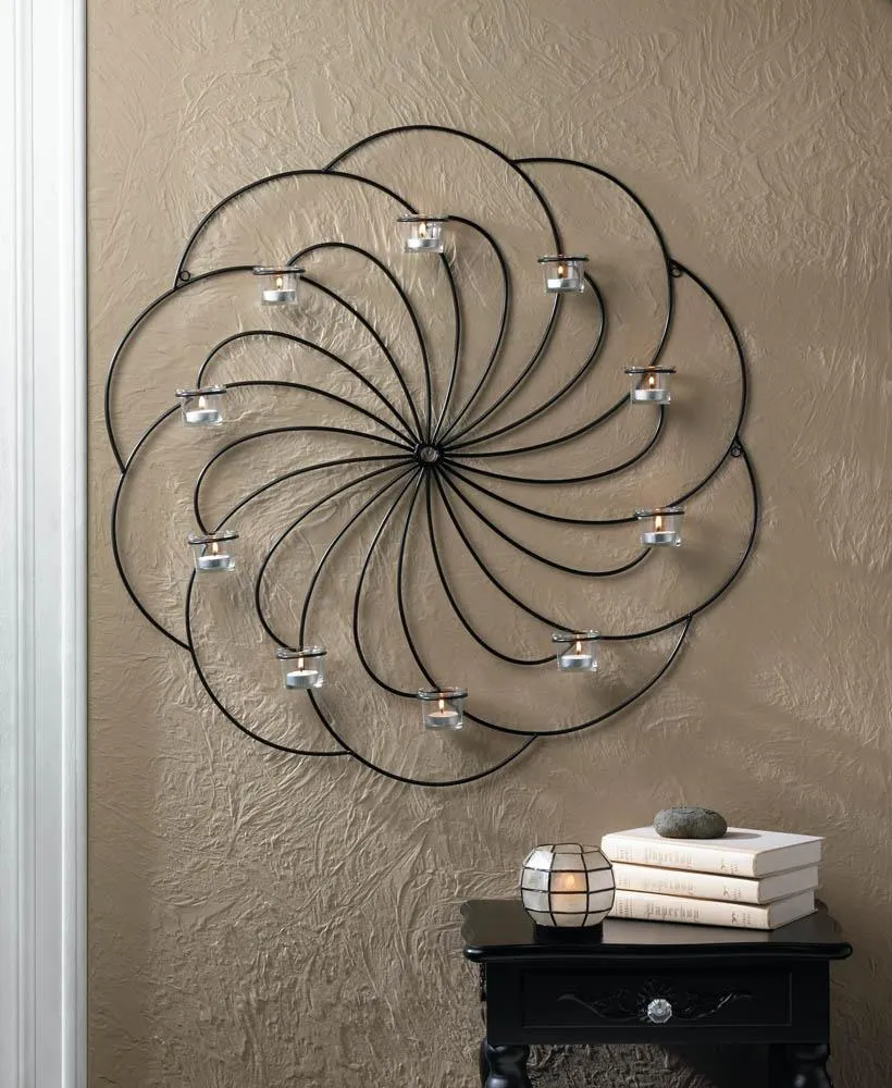Pinwheel Candle Wall Sconce
